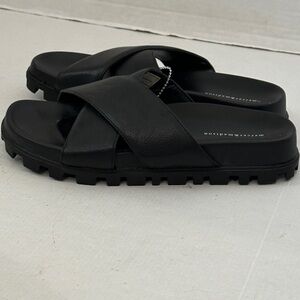 Mercer & Madison Rilla Black Slip-On Slide Sandals Black Sandals 8.5